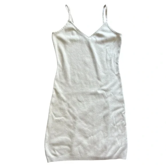 knee length dresses for ladies Dearly Embroidered Mini Dress White Petite